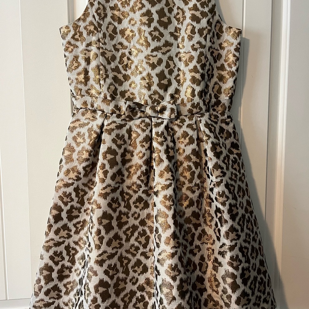 Cherokee Gold and Brown Leopard Print Girls Dress